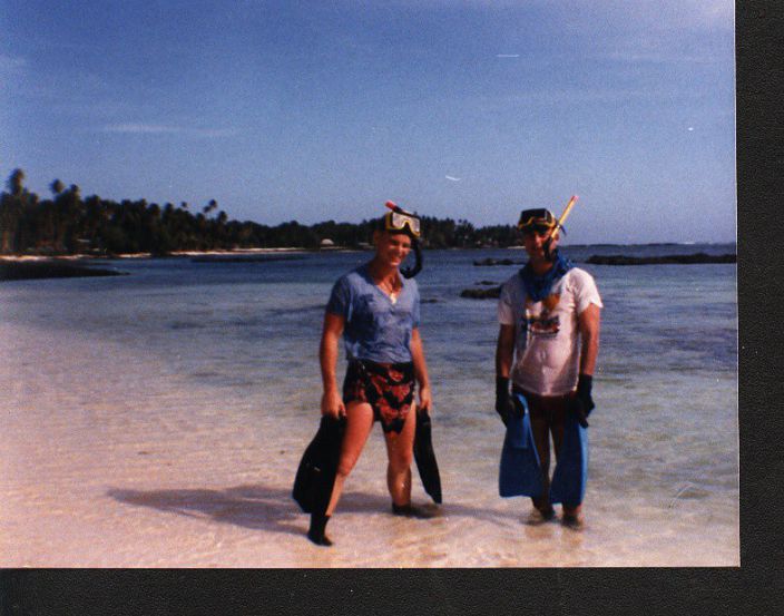 Snorkling in Samoa