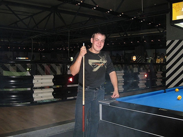 я в бильярде