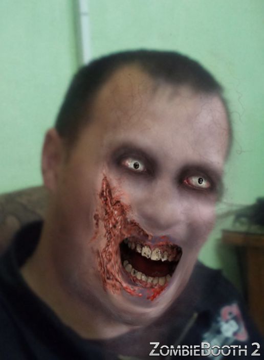 зомби,фото на хэлуин :)