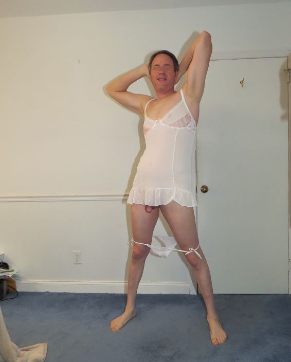 White sheer babydoll