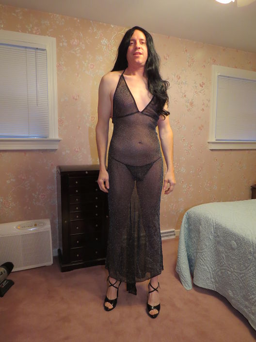 Black Sheer Long Dress