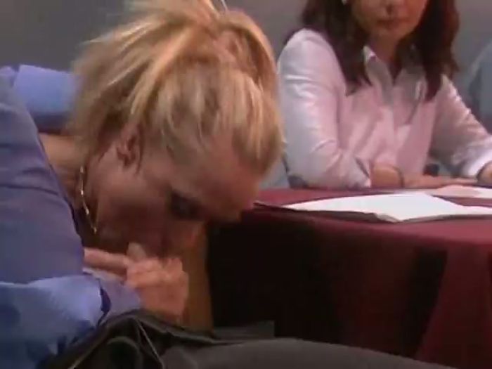 Blond hottie gets both holes stuffed shrilling