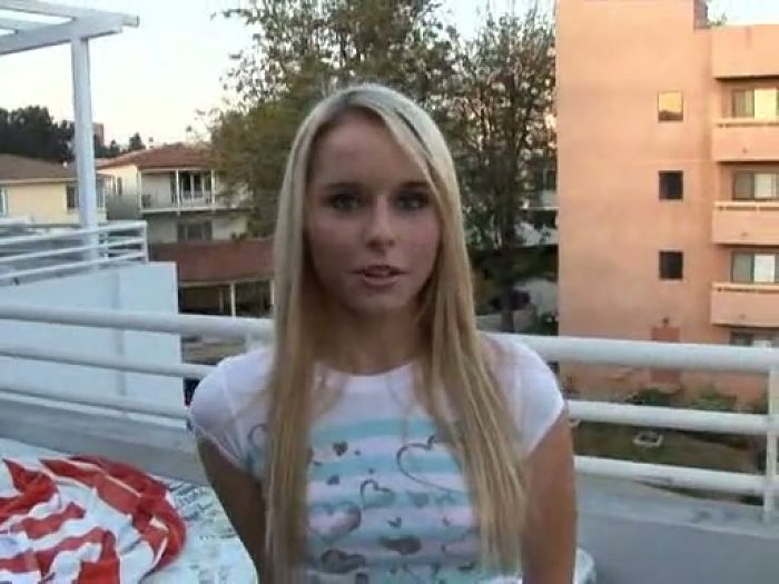 Young cutie masturbates at home