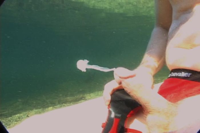 My cock Cumming Underwater Red Heels