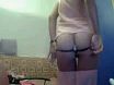 Blonde showing her ass on webcamera