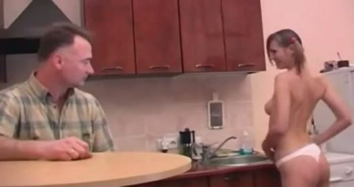 Teen fucked with old guy