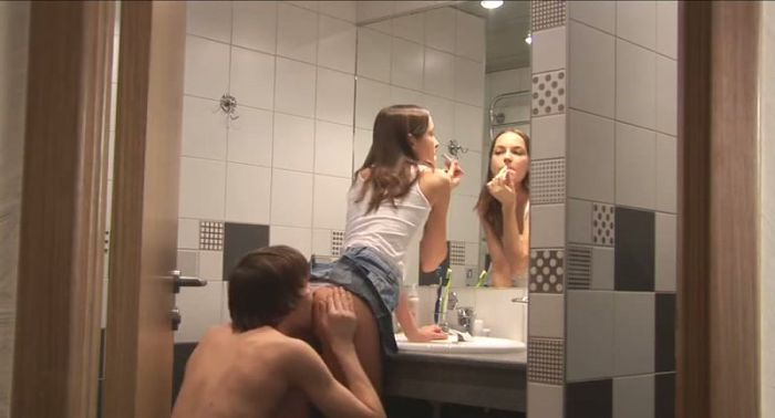 Sex with teen in bathroom
