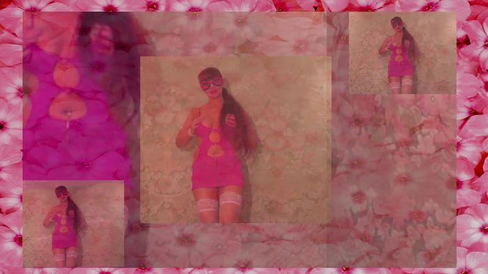 киска в розовом